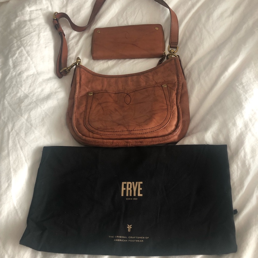 Frye Crossbody and Matching Wallet